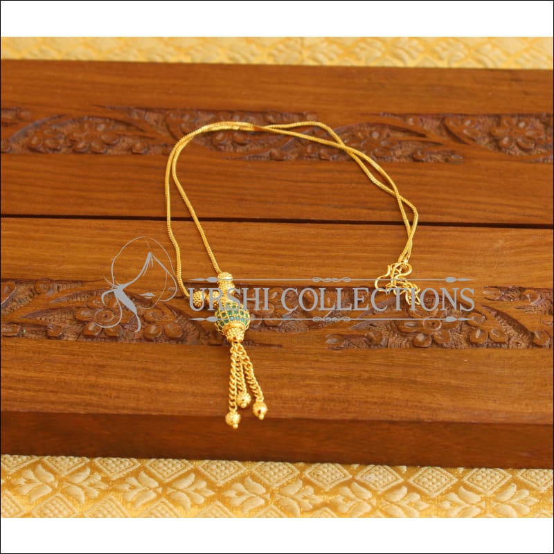 Kerala Style Gold Platted Necklace Set M1390 - Necklace Set