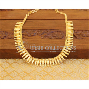 Kerala Style Gold Platted Necklace Set M1437 - Necklace Set