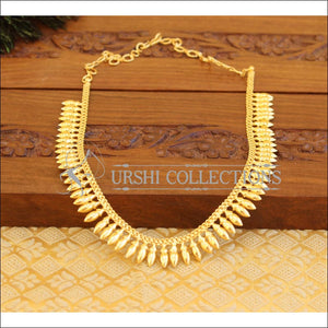 Kerala Style Gold Platted Necklace Set M1438 - Necklace Set