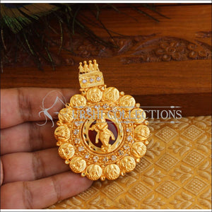 Kerala Style Gold Platted Palakka Krishna Pendant M1350 - Pendant Set