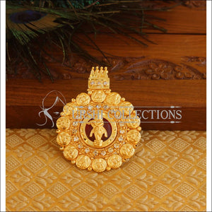 Kerala Style Gold Platted Palakka Krishna Pendant M1350 - Pendant Set