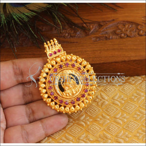 Kerala Style Gold Platted Palakka Lakshmi Pendant M1354 - Pendant Set