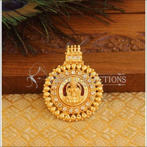Kerala Style Gold Platted Palakka Lakshmi Pendant M1355 - Pendant Set