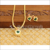 Kerala Style Gold Platted Palakka Necklace Set M1368 - Necklace Set