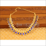 Kerala Style Gold Platted Palakka Necklace Set M1374 - Necklace Set