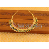 Kerala Style Gold Platted Palakka Necklace Set M1376 - Necklace Set