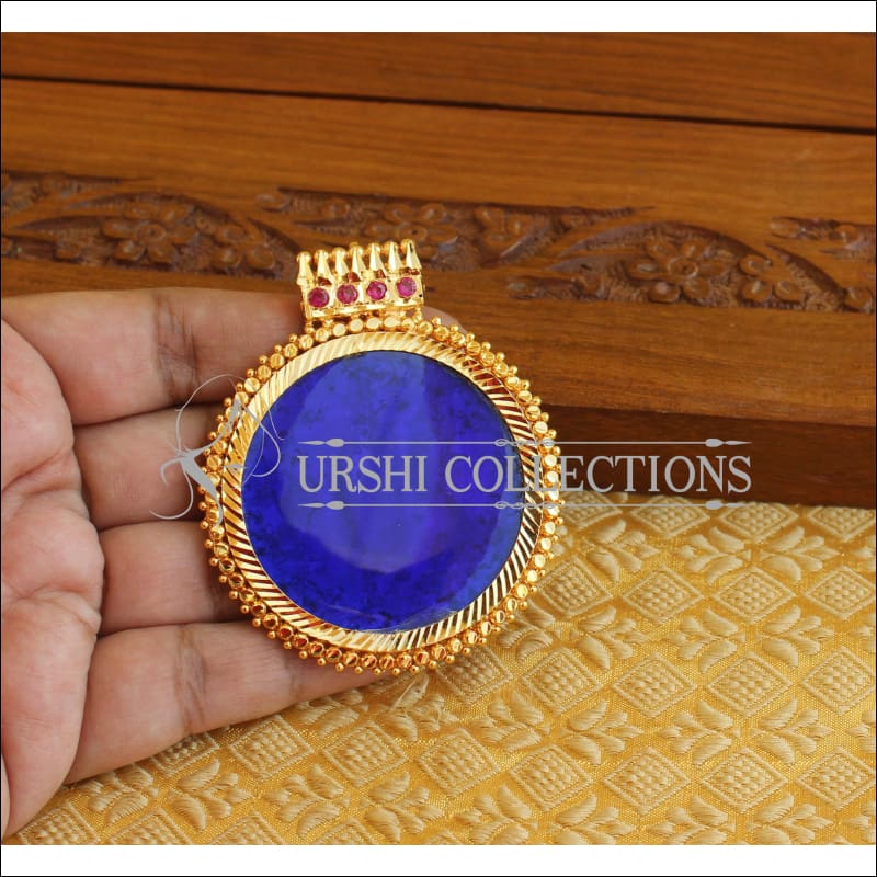 Kerala Style Gold Platted Palakka Pendant M1345 - Pendant Set