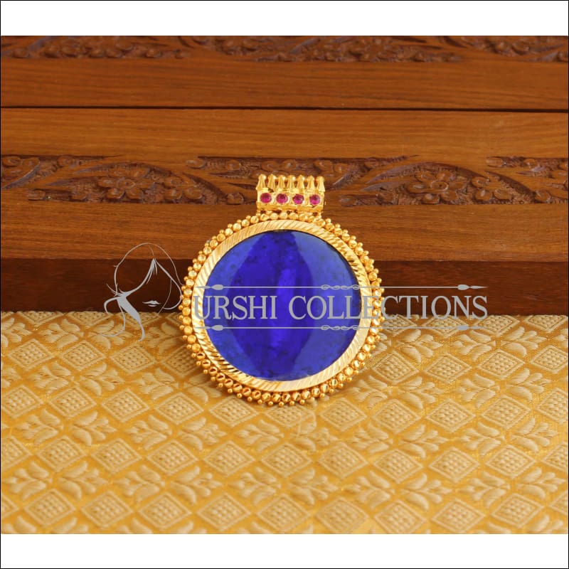 Kerala Style Gold Platted Palakka Pendant M1345 - Pendant Set