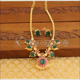 Kerala style Green palakka Necklace set M1154 - Necklace Set