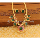 Kerala style Green palakka Necklace set M1154 - Necklace Set