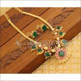 Kerala style Green palakka Necklace set M1154 - Necklace Set