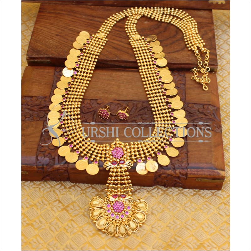 BEAUTIFUL DESIGNER GOLD PLATED NECKLACE SET UTV765 - Necklace Set