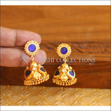 Kerala style palakka earrings M2146 - BLUE