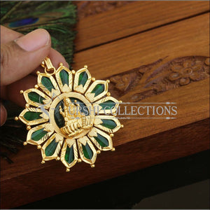 Kerala style palakka nagapadam temple pendant M980 - Pendant Set