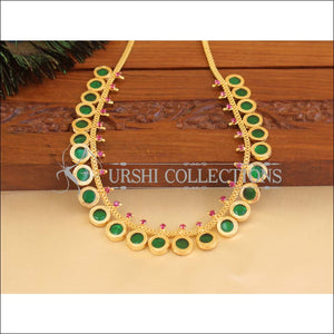 Kerala style palakka necklace M1057 - Necklace Set