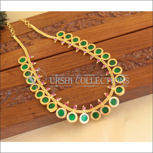 Kerala style palakka necklace M1057 - Necklace Set