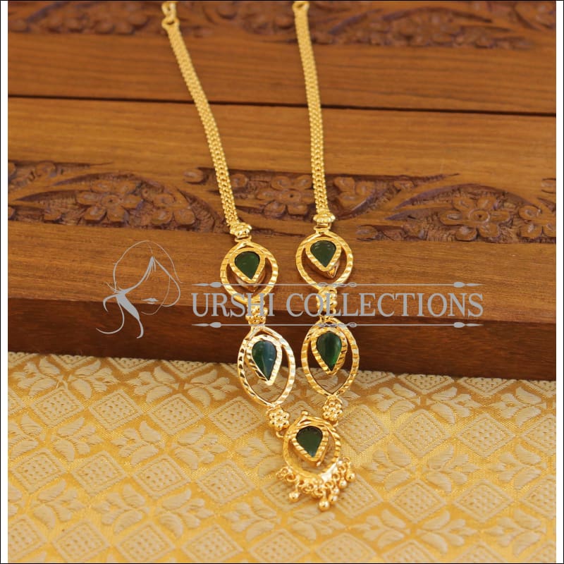 Kerala style palakka necklace M1229 - Necklace Set