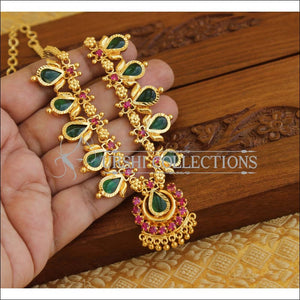 Kerala style palakka necklace M1243 - Necklace Set