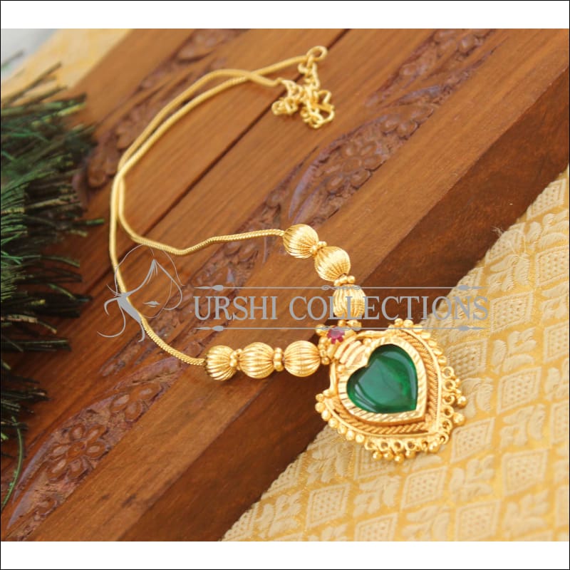 Kerala style palakka necklace M972 - Necklace Set