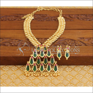 Kerala style Palakka Necklace set M1244 - Necklace Set