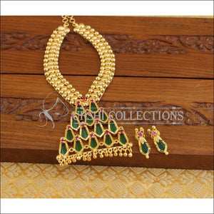 Kerala style Palakka Necklace set M1244 - Necklace Set