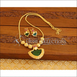 Kerala style palakka necklace with earrings M1227 - Necklace Set