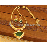 Kerala style palakka necklace with earrings M1227 - Necklace Set