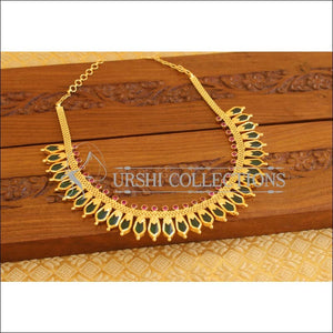 Kerala Style Palakka Special stone Necklace set M1285 - Necklace Set