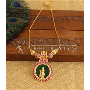 Kerala style palakka Temple Necklace U-29 - Necklace Set