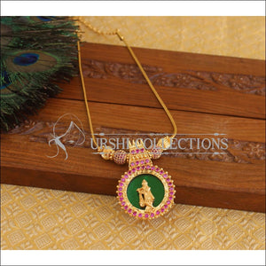 Kerala style palakka Temple Necklace U-29 - Necklace Set