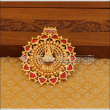 Kerala style Red temple pendant M1088 - Pendant Set