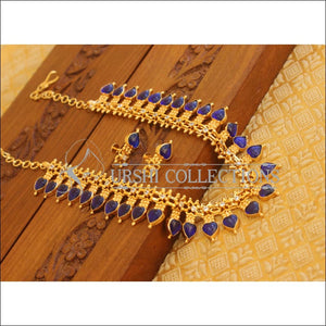 Kerala Style Special Stone Palakka Necklace Set M1372 - Necklace Set