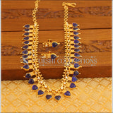 Kerala Style Special Stone Palakka Necklace Set M1372 - Necklace Set