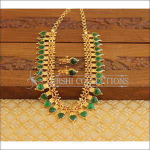 Kerala Style Special Stone Palakka Necklace Set M1373 - Necklace Set