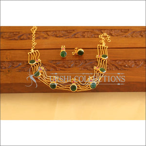 Kerala Tradition Gold Plated Palakka Necklace Set M1869 - Necklace Set