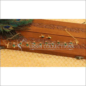 Kerala Tradition Gold Plated Palakka Necklace Set M1871 - Necklace Set