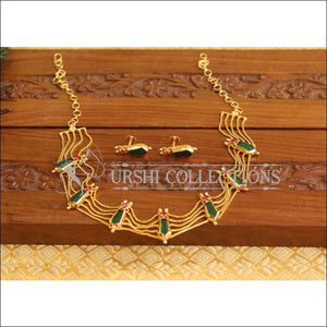 Kerala Tradition Gold Plated Palakka Necklace Set M1872 - Necklace Set