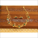 Kerala Tradition Gold Plated Palakka Necklace Set M1872 - Necklace Set