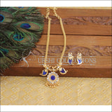 Kerala Traditional Gold Plated 2 Katta Palakka Mango Necklace Set M3036 - Necklace Set