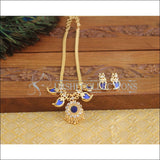 Kerala Traditional Gold Plated 4 Katta Palakka Mango Necklace Set M3035 - Necklace Set