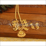 Kerala Traditional Gold Plated 8 Katta Palakka Mango Necklace Set M3032 - Necklace Set