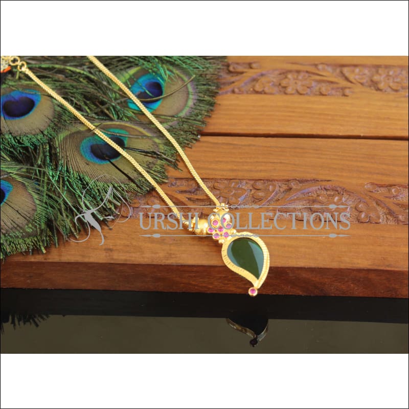 Kerala Traditional Gold Plated Mango Palakka Necklace M2493 - Necklace Set