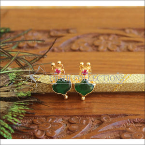 Kerala Traditional Gold Plated Palakka Earrings M1677 - Earrings