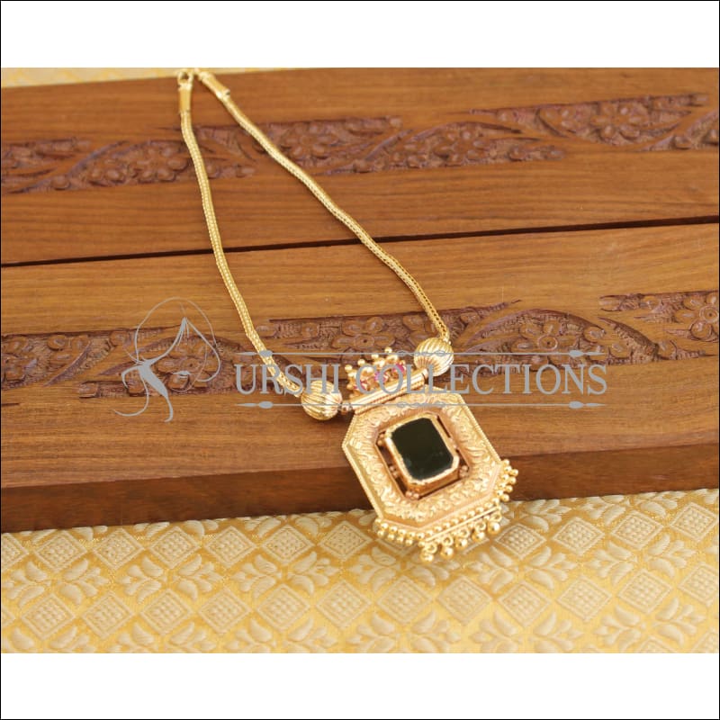 Kerala Traditional gold plated palakka necklace M1079 - Necklace Set