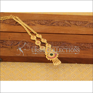 Kerala Traditional Gold Plated Palakka Necklace Set M2775 - Necklace Set