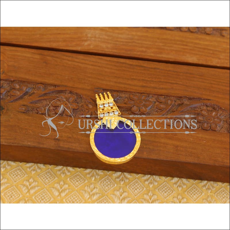 Kerala Traditional Gold Plated Palakka Pendant M2790 - Pendant Set