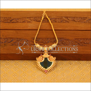 Kerala Traditional Gold Plated Temple Palakka Necklace Set M2778 - Necklace Set