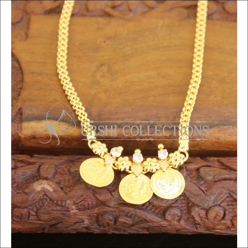 Kerala traditional head coin necklace M838 - Necklace Set