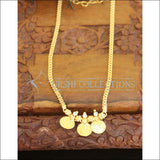 Kerala traditional head coin necklace M838 - white - Necklace Set