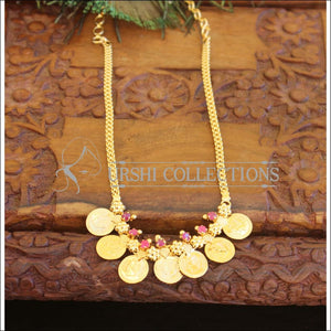 Kerala traditional head coin necklace M842 - Necklace Set